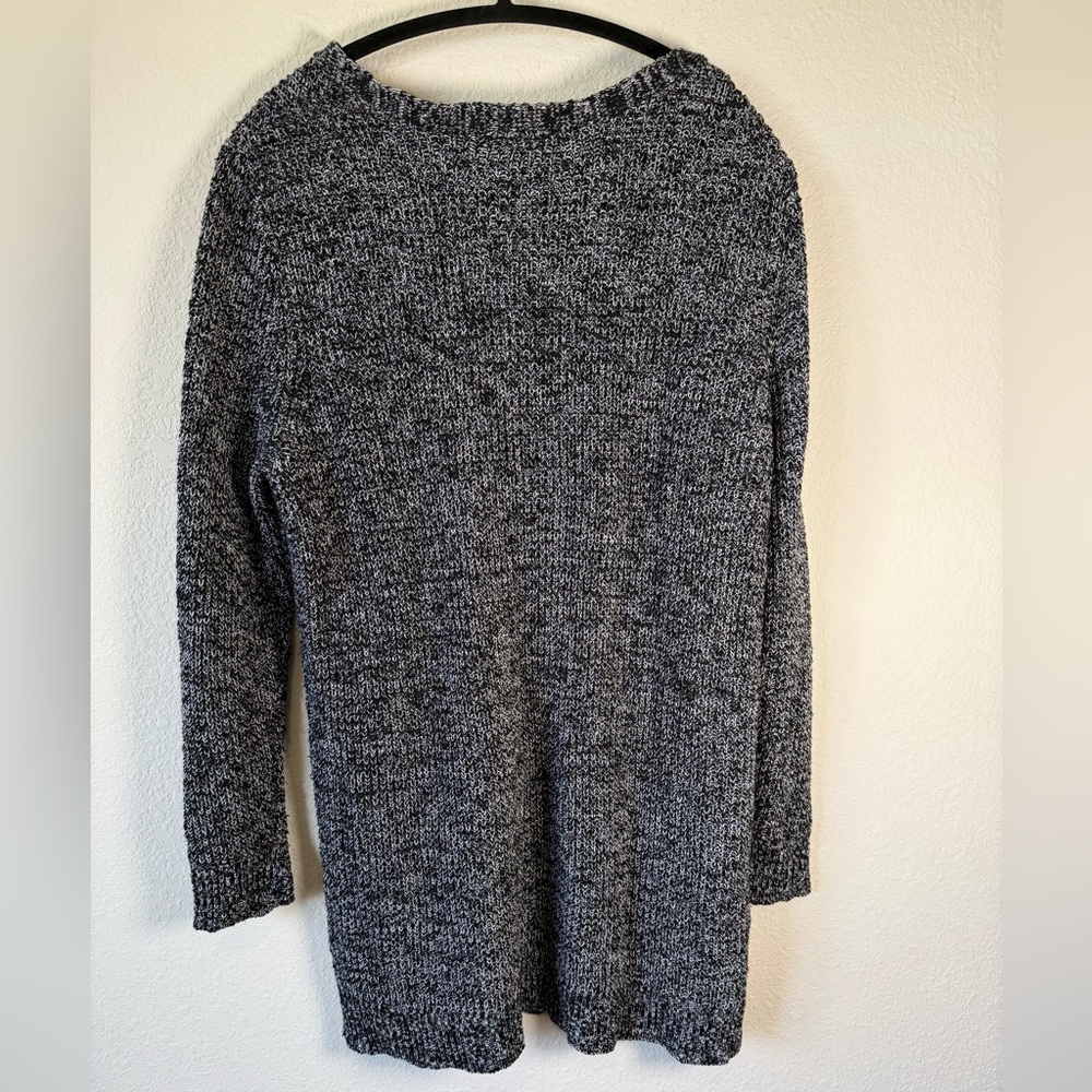 Lane Bryant Charcoal V-Neck Sweater Dress size 22-24 - Picture 2 of 6